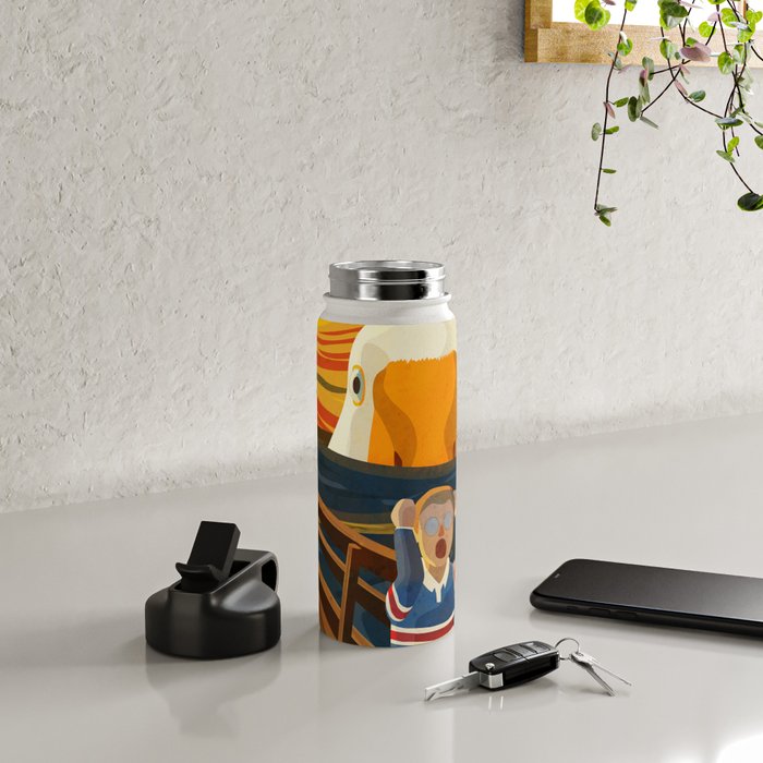 The Honk - The Scream Parody | Goose MEME Water Bottle Gallery Image 4