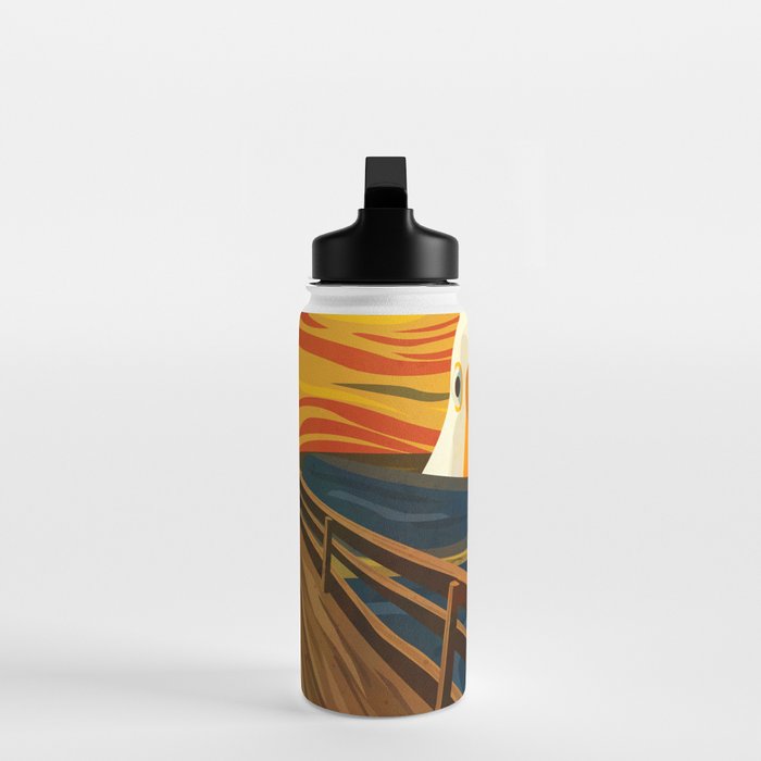 The Honk - The Scream Parody | Goose MEME Water Bottle Gallery Image 3