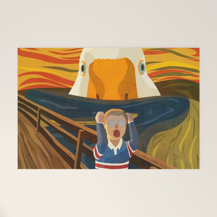 The Honk - The Scream Parody | Goose MEME Welcome Mat Gallery Image 1