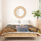 The Honk - The Scream Parody | Goose MEME Duvet Cover Gallery Image 3