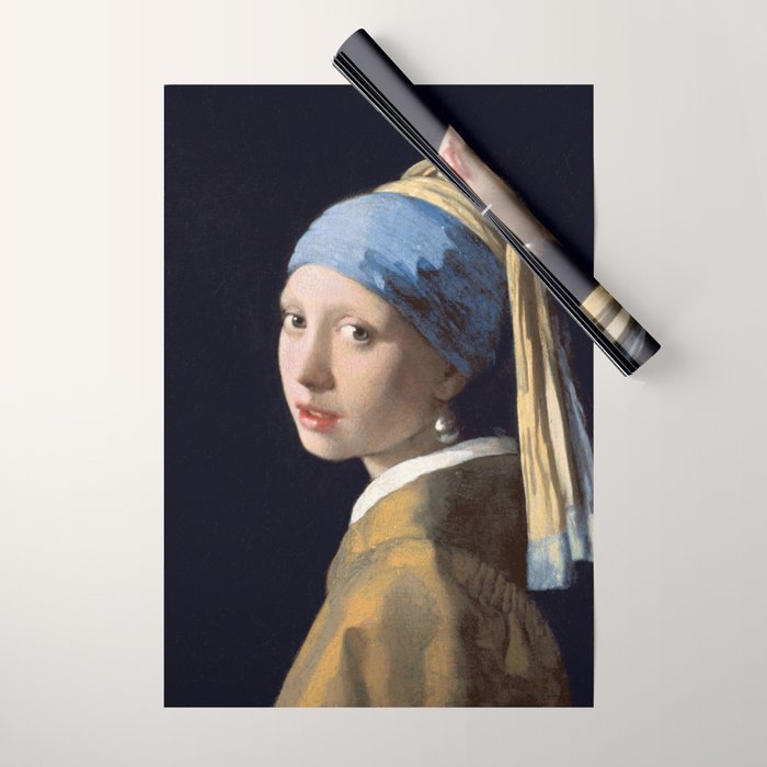 Girl with a Pearl Earring Wrapping Paper Gallery Image 1