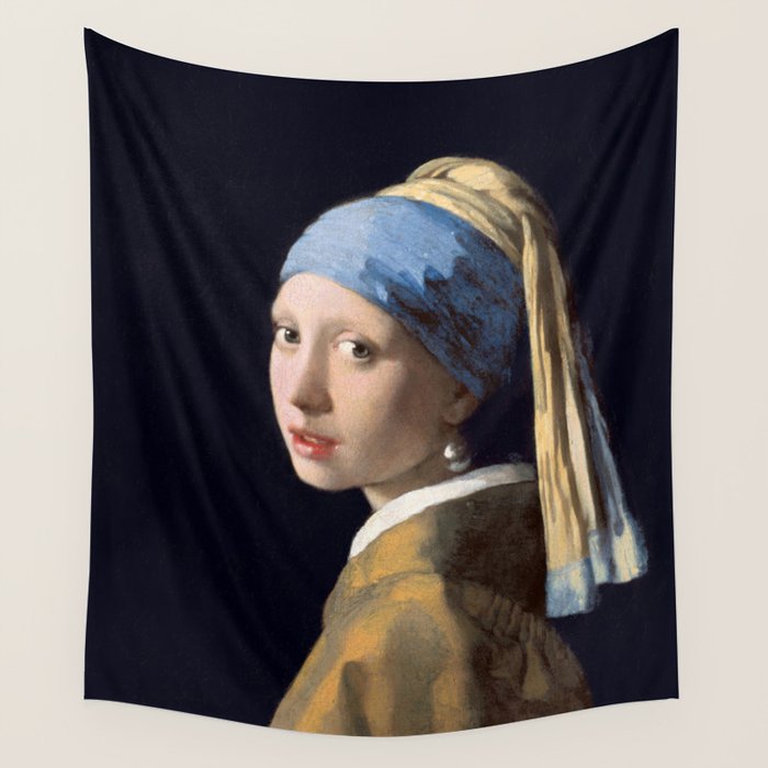 Girl with a Pearl Earring Wall Tapestry Gallery Image 1