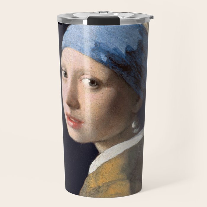 Girl with a Pearl Earring Travel Mug Gallery Image 1