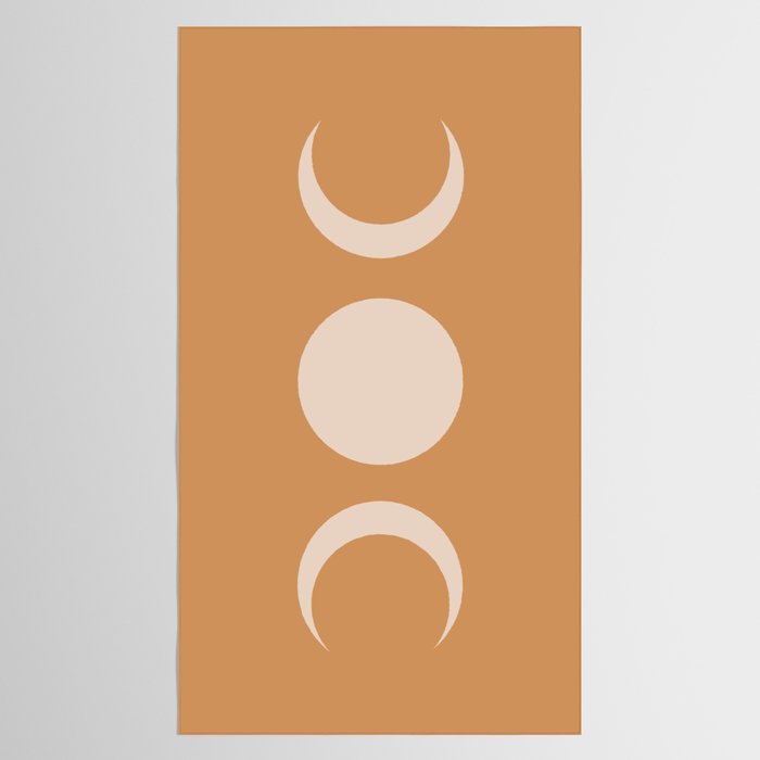 Moon Shapes Minimalism - Desert Sand Tablecloth Gallery Image 2