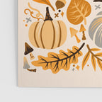 Pumpkin Confetti - Orange on Cream Poster Gallery Image 3