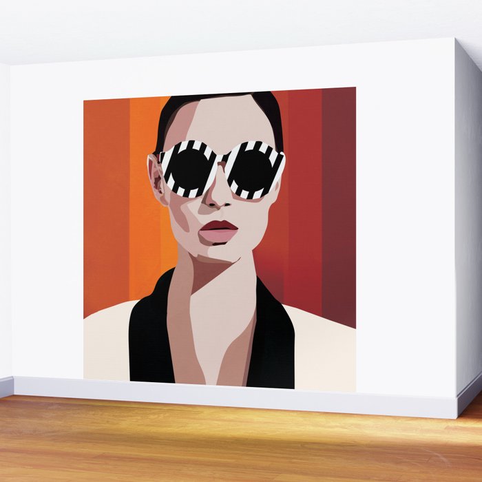 The Face of Fashion 6 Wall Mural Gallery Image 2