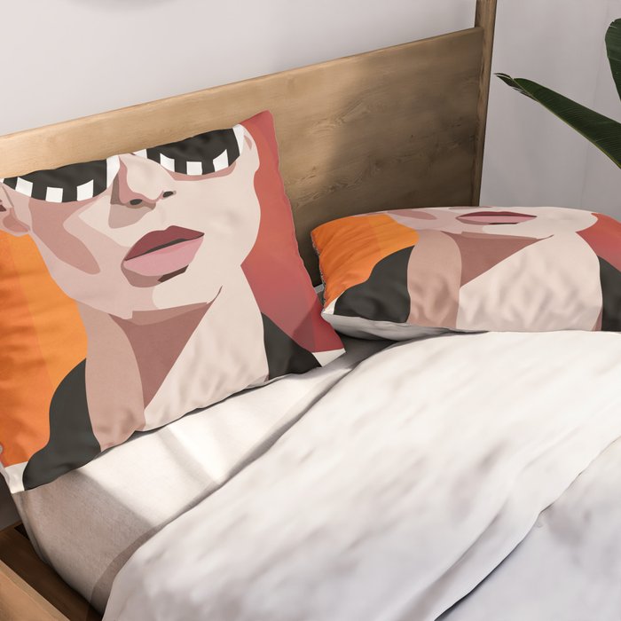 The Face of Fashion 6 Pillow Sham Gallery Image 2