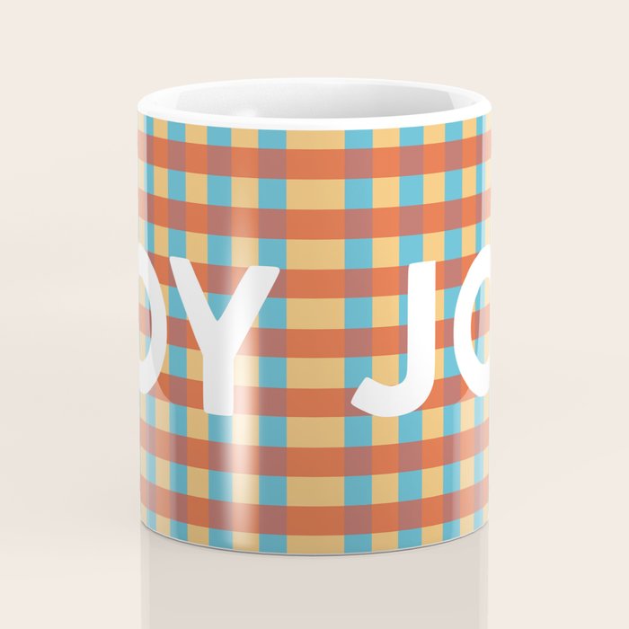Joy in Christmas Plaid Coffee Mug Gallery Image 4