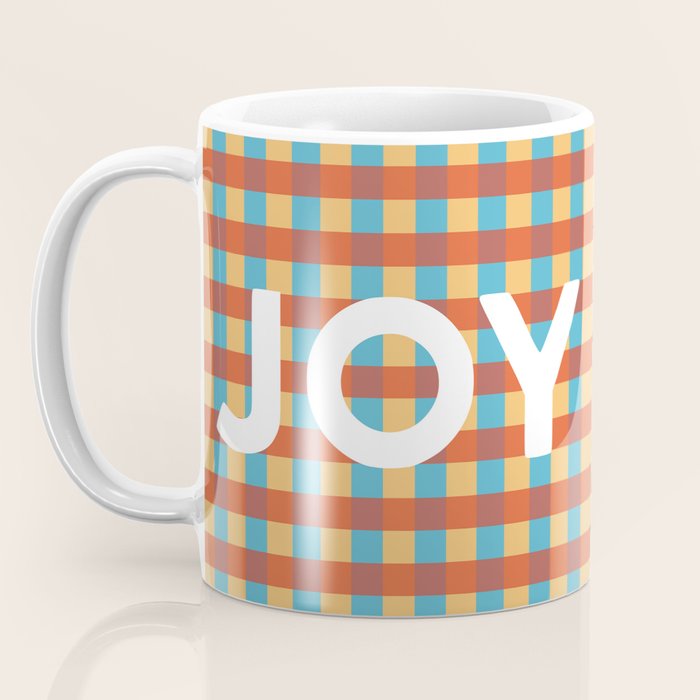 Joy in Christmas Plaid Coffee Mug Gallery Image 3