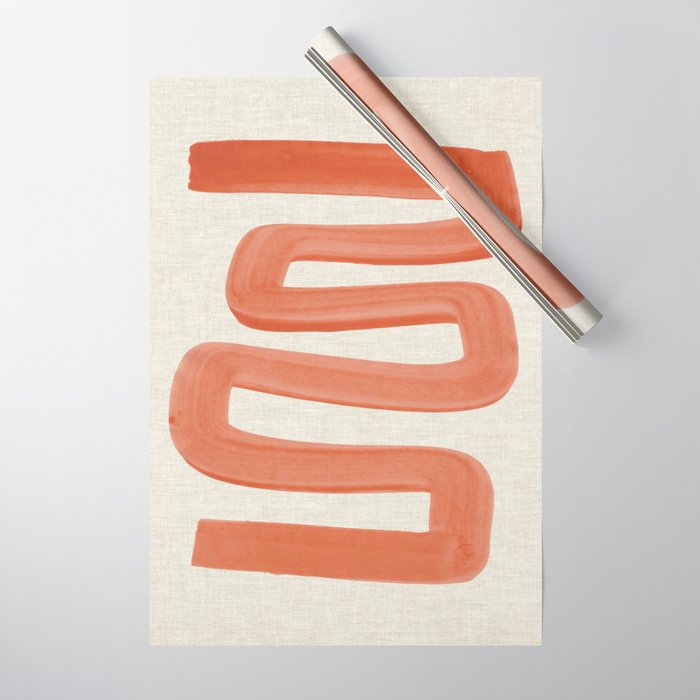 Orange Ghost Road  Wrapping Paper Gallery Image 1