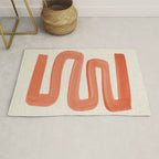 Orange Ghost Road  Rug Gallery Image 1