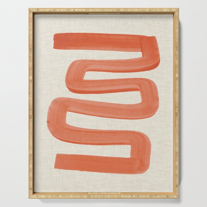 Orange Ghost Road  Serving Tray Gallery Image 1
