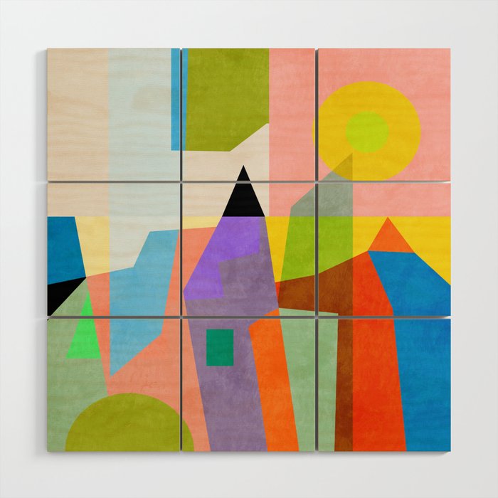 mid century modern spring III Wood Wall Art Gallery Image 1