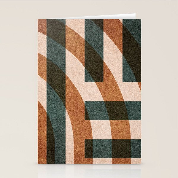 ABSTRACT ALPHABET / Decorative H Stationery Card Gallery Image 2