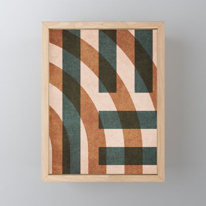 ABSTRACT ALPHABET / Decorative H Mini Art Print Gallery Image 1