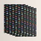 Sea slug - black Wrapping Paper Gallery Image 3
