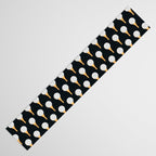 Golf Ball & Tee Pattern (Black) Table Runner Gallery Image 3