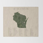 Wisconsin Parks Throw Blanket Gallery Image 2
