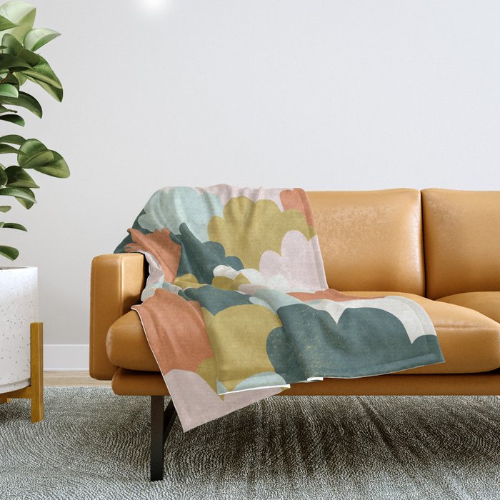 Cloudy Sky No2 Throw Blanket Gallery Image 1