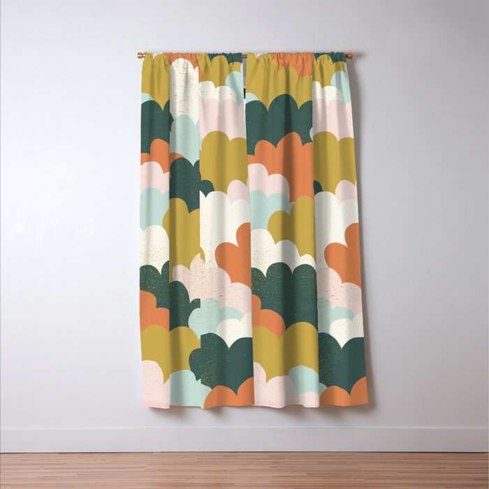 Cloudy Sky No2 Window Curtain Gallery Image 3