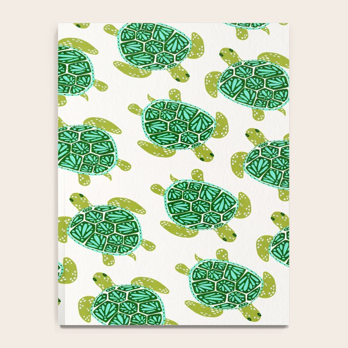Sea Turtle - Green Palette Notebook Gallery Image 4