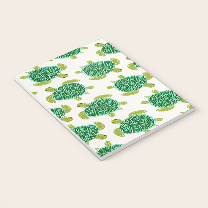 Sea Turtle - Green Palette Notebook Gallery Image 3