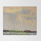 Tom Thomson Misty Sky c. 1913-1914 Canadian Landscape Artist Throw Blanket Gallery Image 2
