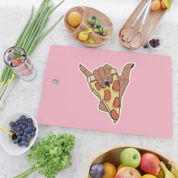 PIZZA SHAKA (DARK) Cutting Board Gallery Image 2