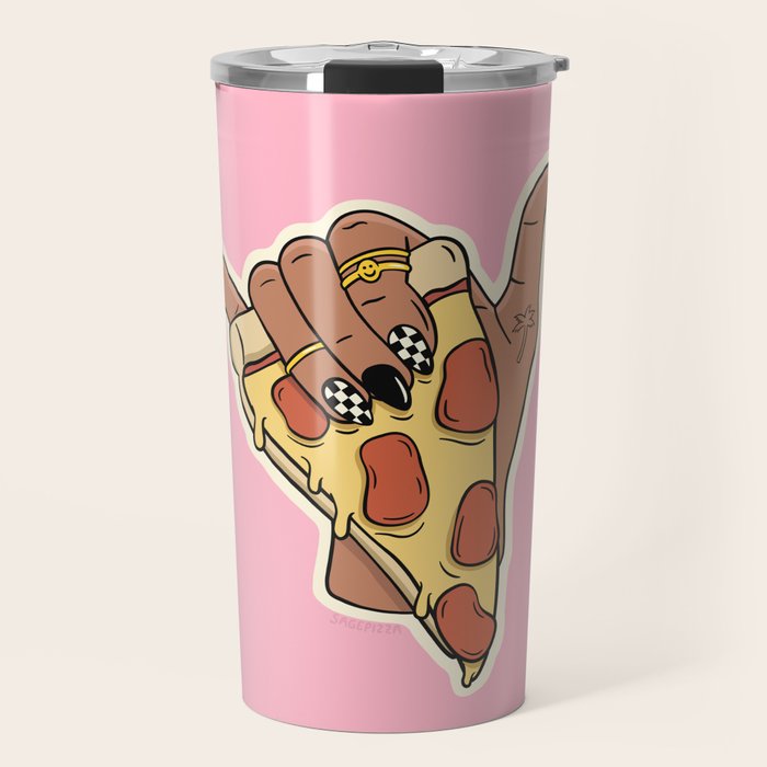 PIZZA SHAKA (DARK) Travel Mug Gallery Image 1
