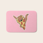 PIZZA SHAKA (DARK) Bath Mat Gallery Image 1
