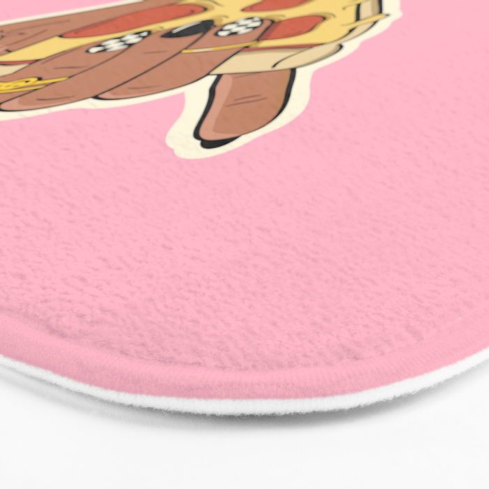 PIZZA SHAKA (DARK) Bath Mat Gallery Image 3