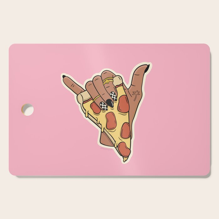 PIZZA SHAKA (DARK) Cutting Board Gallery Image 1