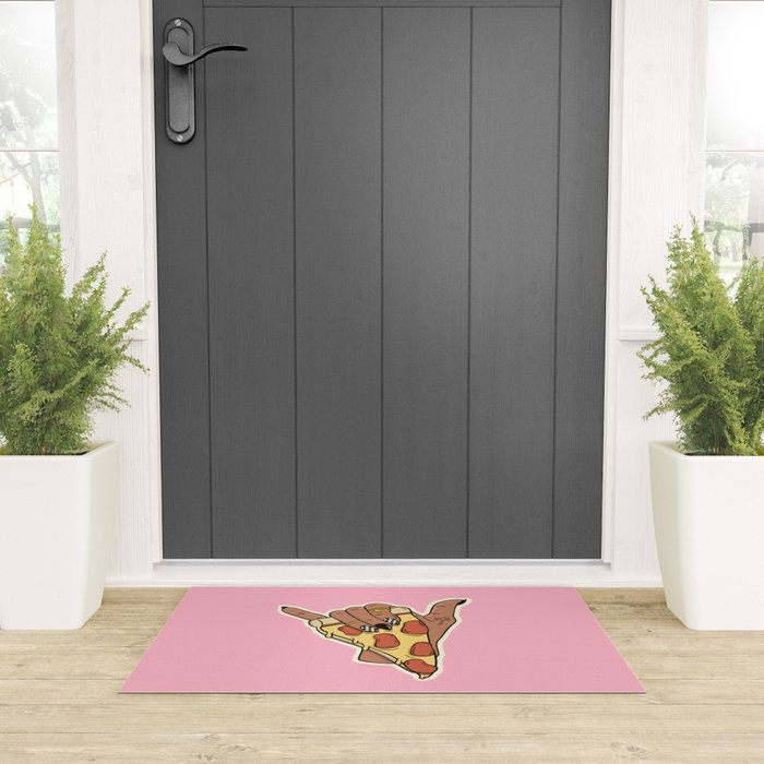 PIZZA SHAKA (DARK) Welcome Mat Gallery Image 3