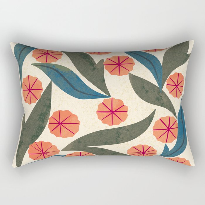 Ruby Floral Rectangular Pillow Gallery Image 1