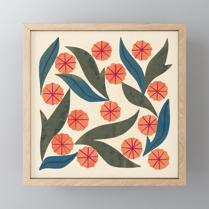 Ruby Floral Mini Art Print Gallery Image 1