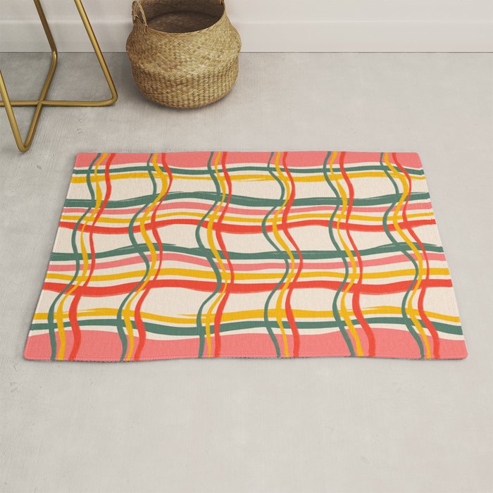 Wavy Plaid Rug Gallery Image 1