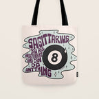 Sagittarius Magic 8 Ball Tote Bag Gallery Image 1