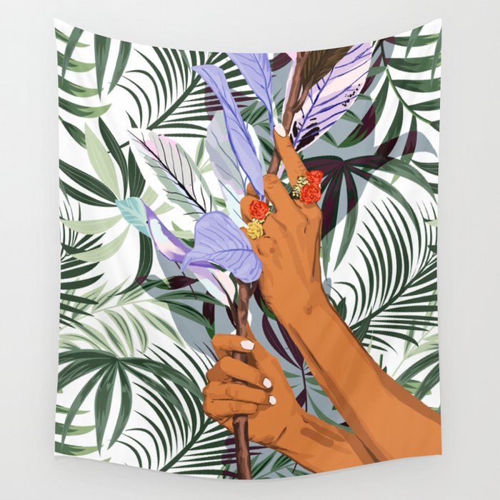 Merging: Nature & Humanity Wall Tapestry Gallery Image 1