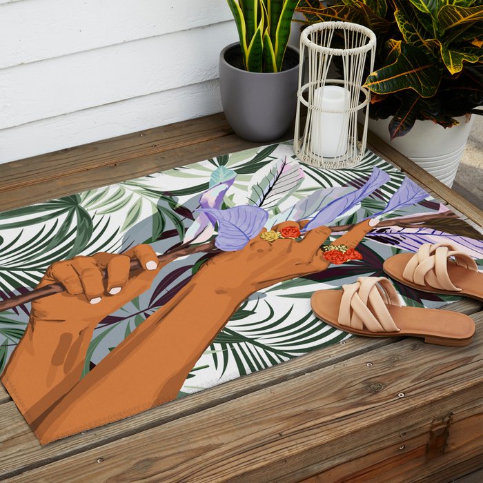 Merging: Nature & Humanity Outdoor Rug Gallery Image 2