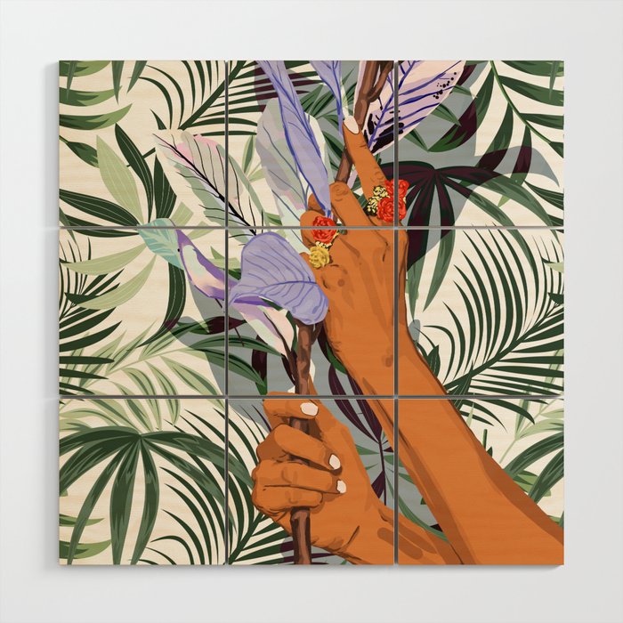 Merging: Nature & Humanity Wood Wall Art Gallery Image 1