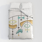 Mid Century Modern Abstract Atomic Age Duvet Cover Gallery Image 6