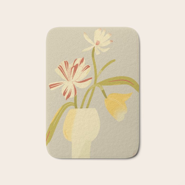 Bouquet of decorative flowers Bath Mat Gallery Image 1