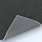 boho triangle stripes - charcoal Rug Gallery Image 4