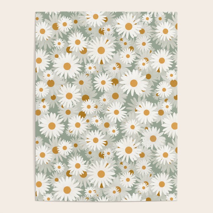 Chamomile pattern Poster Gallery Image 4