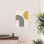 Mid century modern Sun and Rainbow Poster Gallery Image 2