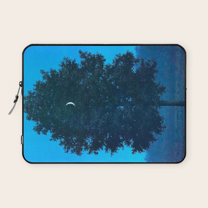 Rene Magritte - Le Seize Septembre - 1956 Moon Through Tree Surrealism Laptop Sleeve Gallery Image 1