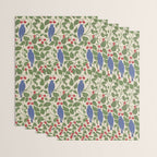 Vintage Blue Birds And Cherries Wrapping Paper Gallery Image 3