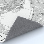 Montreal White Map Rug Gallery Image 4