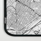 Montreal White Map Laptop Sleeve Gallery Image 3