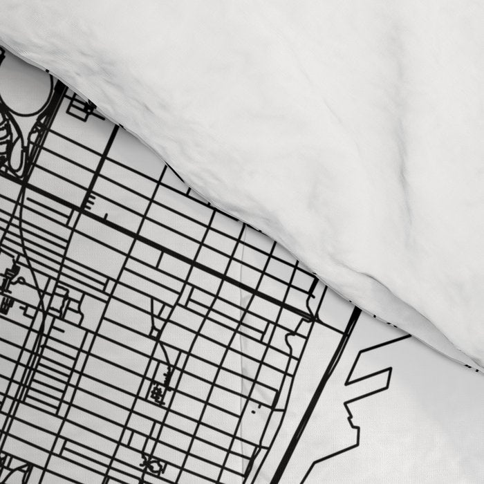 Montreal White Map Comforter Gallery Image 4